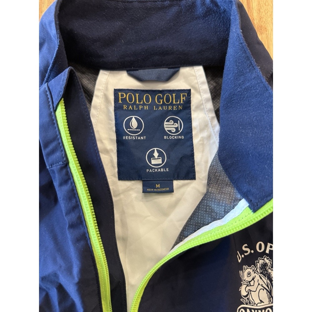 Polo Golf Ralph Lauren 2016 U.S Open Oakmont Windbreaker M Jacket Navy (795) - Picture 3 of 10